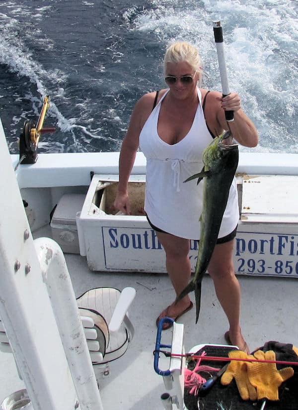 Dolpin caught in Key West fishing on Key West charter fishing boat Southbound
