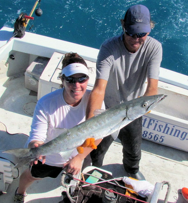 Barracuda caught and released in Key West fishing on Charter Boat Southbound