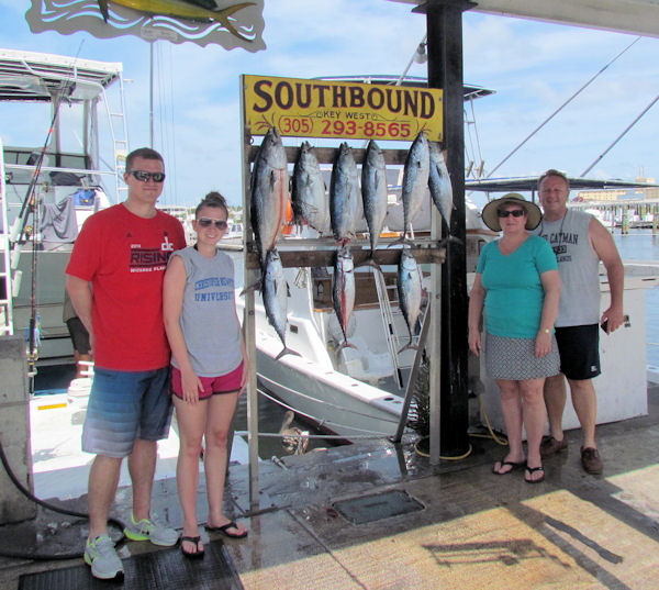 Bonitos caught on the Charter Boat Southbound while fishing Key West Waters