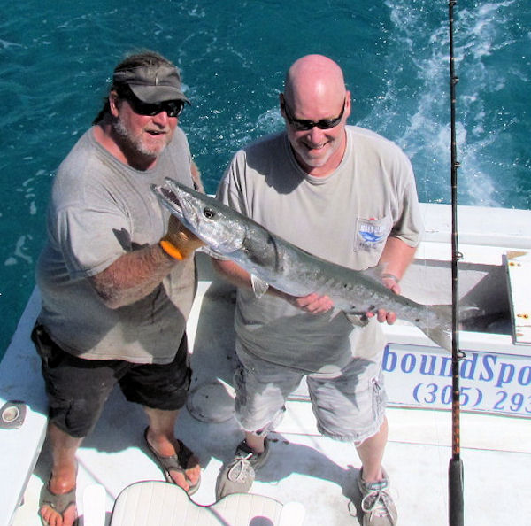 Big Barracuda  Caught in Key West Fishing on charter boat Southbound