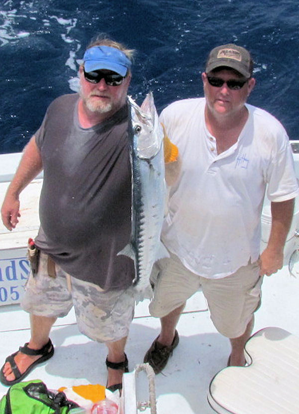 Barracuda caught and released fishing  in Key West on Charter Boat Southbound