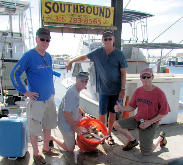 Yellow Tail and Mangro Snappers caugth in Key West fishing on charter Boat Southbound