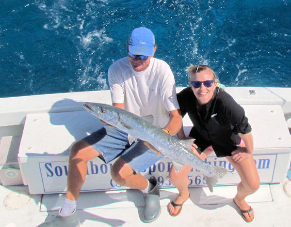 Barracuda caught fishing Key West on Charter boat Southbound