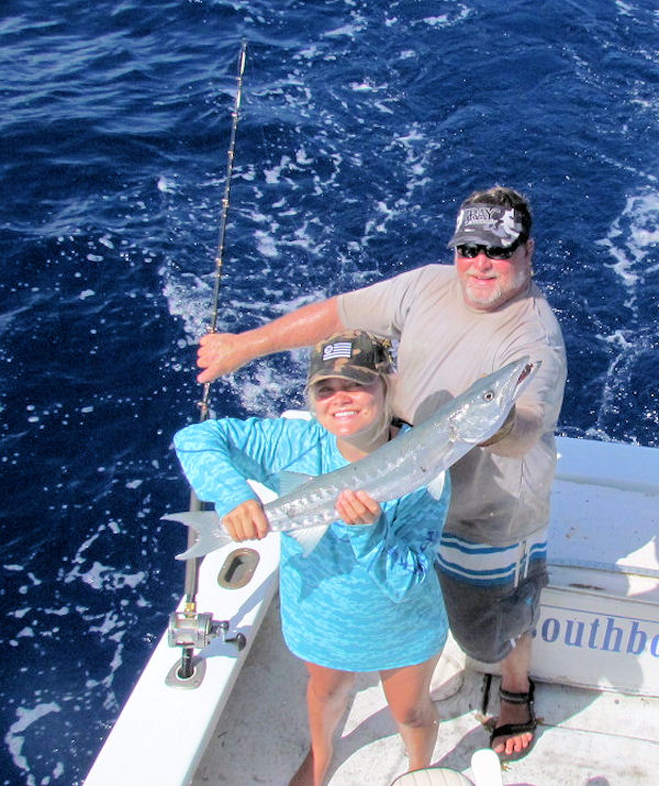 Big Barracuda caught in Key West fishing on charter boat Southbound