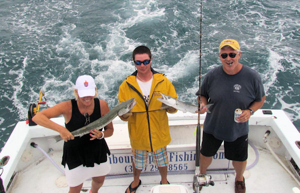 Barracudas caught and released in Key West fishing on Key West charter Boat Southbound
