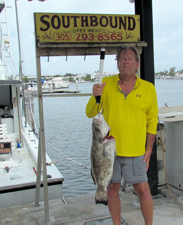 Black Grouper caught in Key West fishing on charter boat Southbound