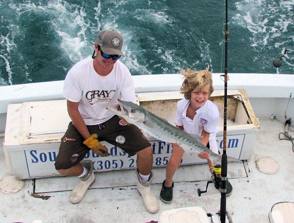 Barracuda caught and released in Key West fishing on Charter boat Southbound 