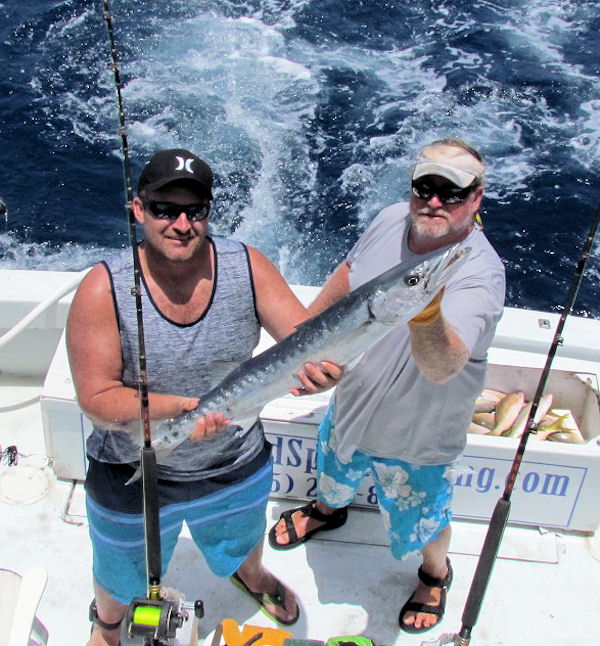 Big Barracuda Caught and released in Key West fishing on charter boat Southbound