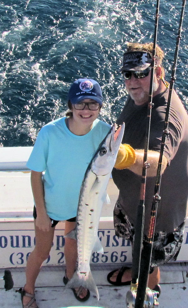 Barracuda caught and released in Key West fishing on Key West Charter boat Southbound