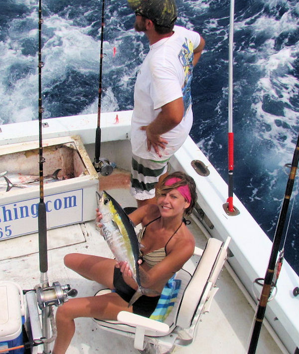 Black Fin Tuna caugth in Key West fishing on charter boat Southbound