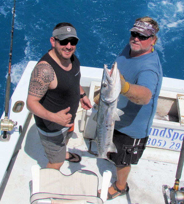 Barracudak caugth in Key West fishing on charter boat Southbound