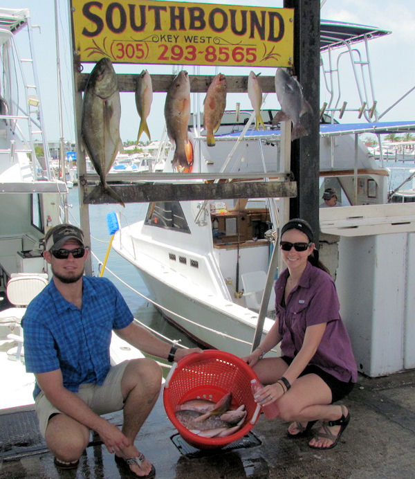 Yellow Tail And Gray Snapper caught in Key West Fishing on Charter Boat Southbound