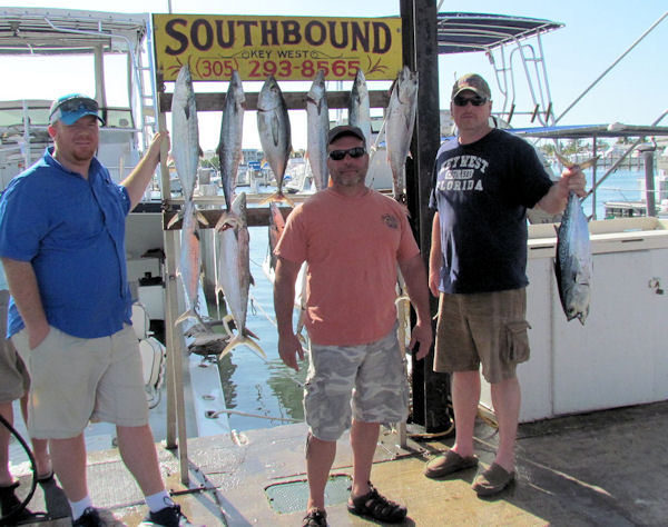 Kingfish, Mackerel and Bonitos Caught in Key West fishing on charter Boat Southbound