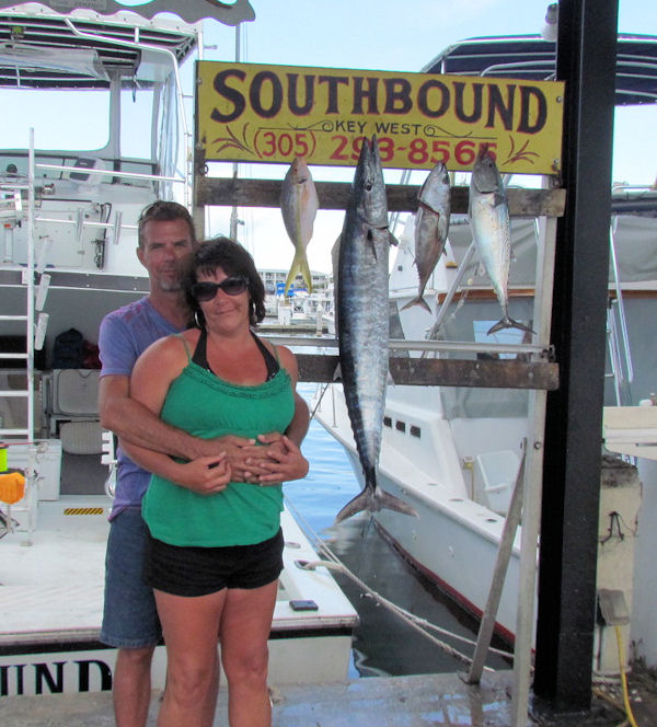 NiceWahoo caught in Key West fishing on charter boat Southbound