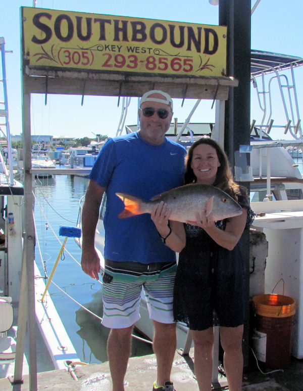 Delicious Mutton Snapper caught in Key West fishing on charter boat Southbound