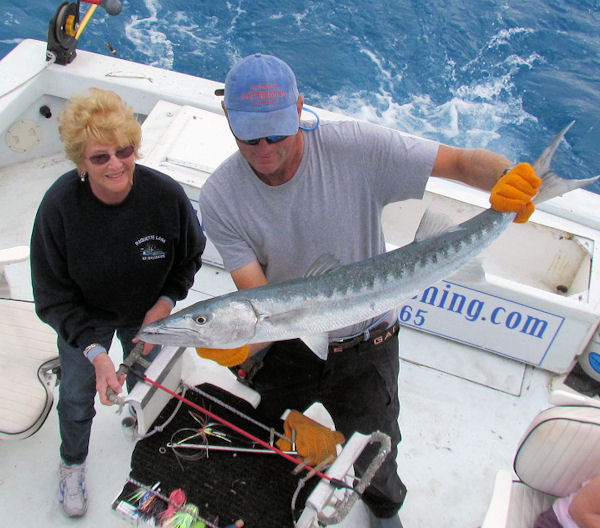 Big Barracuda Released in Key West fishing on charter boat Southbound