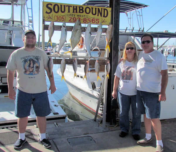 Snapper, Mackerel and jacks caught in Key West Fishing on Charter Boat Southbound