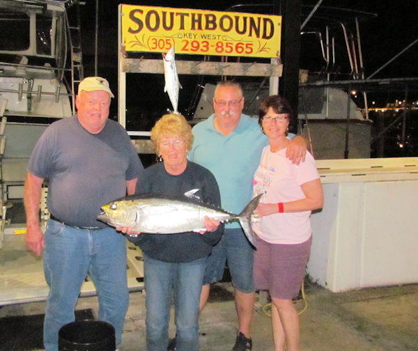 Black Fin Tuna Caught in Key West fishing on charter boat Southbound