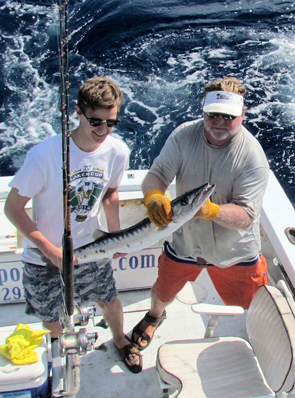 Barracuda caugth in Key West fishing on charter boat Southbound