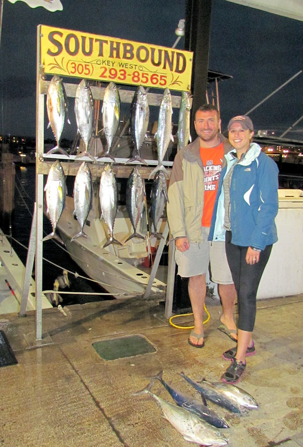 Black Fin Tuna and Bonitos caught in Key West fishing on charter boat Southbound