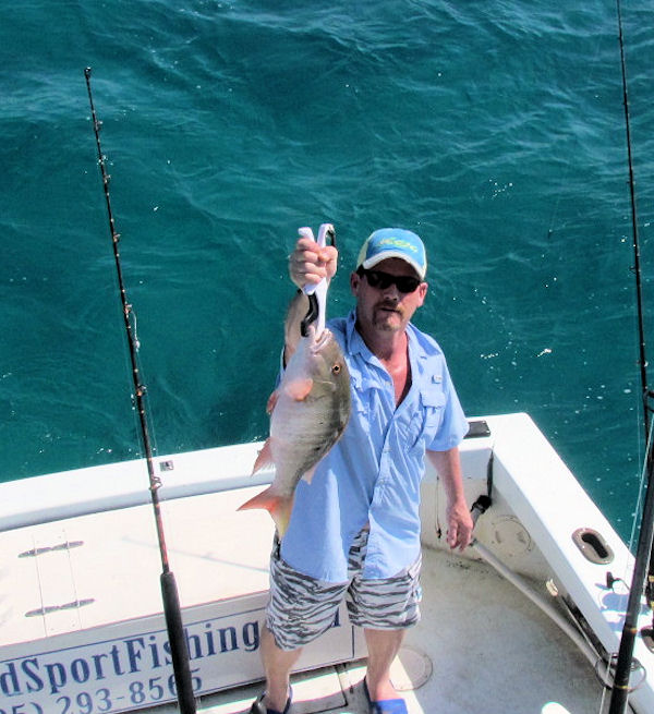Delicious Mutton Snapper caught in Key West fisihing on charter boat Southbound