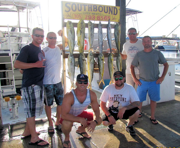 Dolphin and Wahoo caught on Charter Boat Southbound in Key West Florida