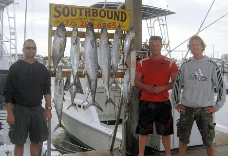 End of a good half day fishing in Key West Florida on charter boat Southbound