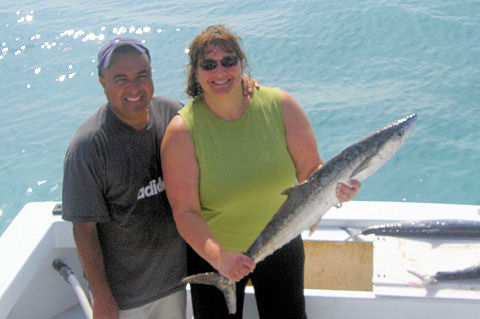 Kingfish caught fishing on charter boat Southbound in Key West, Florida