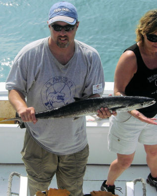 Kingfish caught fishing on charter boat Southbound in Key West, Florida