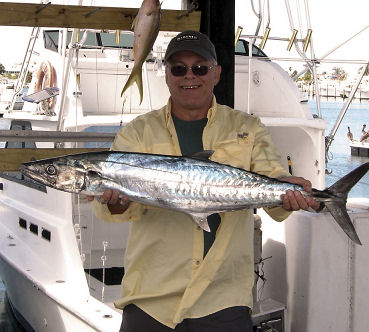 King Mackerel caught fishing Key West on Key West charter fishing boat Southbound from Charter Boat Row Key Wes