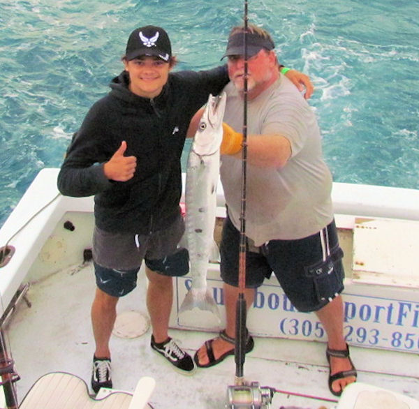 Barracuda caught and released in Key West fishing on Key West charter boat Southbound 