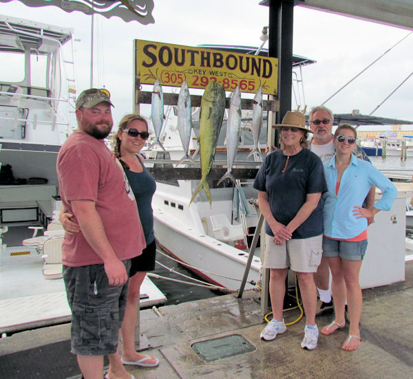 Dolphin, Mackerel and Kingfish Caught in Key West fishing on charter boat Southbound