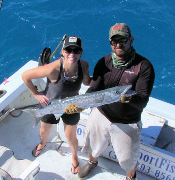 Barracuda caught and released in Key West fishing on charter boat Southbound