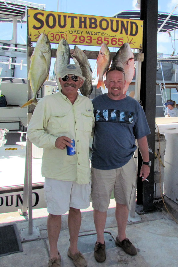 Snapper and Grouper caught in Key West fishing on charter Boat Southbound