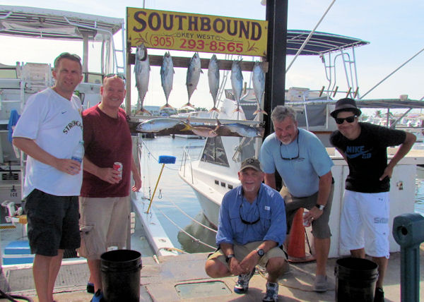Bonitos caught in Key West fishing on charter boat Soutbound