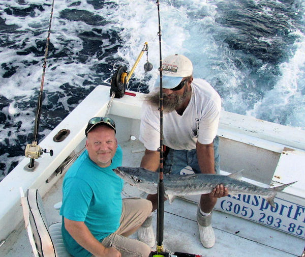 Big Barracuda caught and released in Key West fishing on Charter boat Southbound