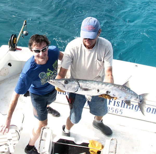 Big Barracuda caught in Key West fishing on Charter Boat Southbound