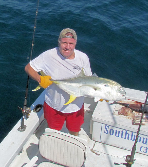 Big Cravalle Jack Caught and Released in Key West fishing on charter boat Southbound