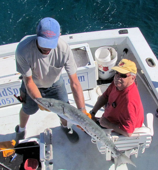 Big Barracuda caught in Key West Fishing on Charter Boat Southbound