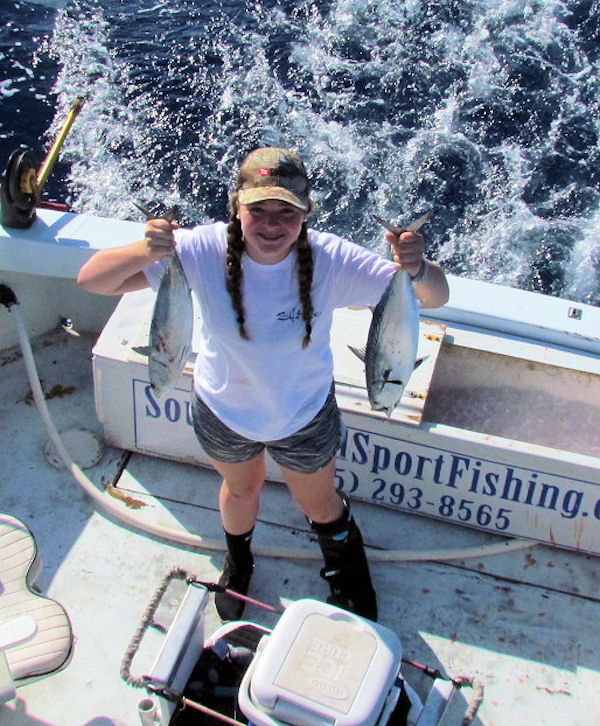 Bonito caught and released  in Key West fishing on Key West charter Boat Southbound