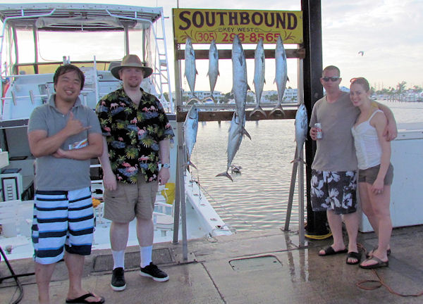 KIngfish and Cero Mackerel caught fishing Key West on charter boat Southbound from Charter Boat Row Key West