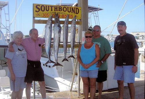 Wahoo caught fishing in Key West on charter boat Southbound