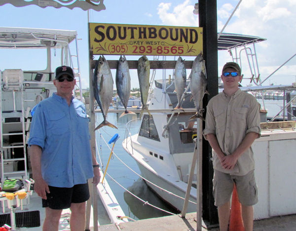 Tuna  caught in Key West fishing on charter boat Southbound
