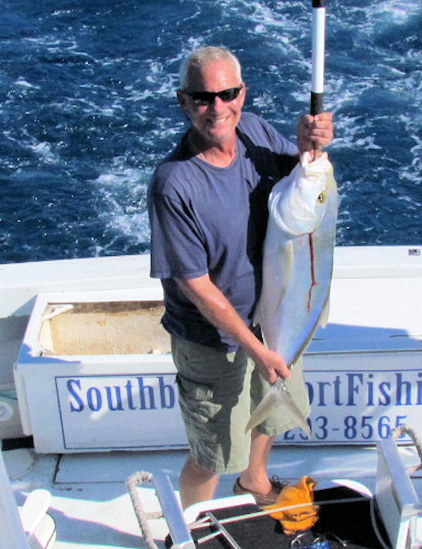 16 lb Yellow Jack caught in Key West Fishing on Charter Boat Southbound