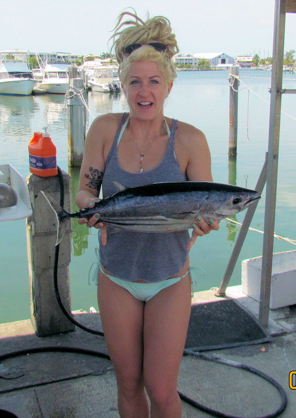 Skip Jack Tuna caught in Key West fishing on charter boat Southbound