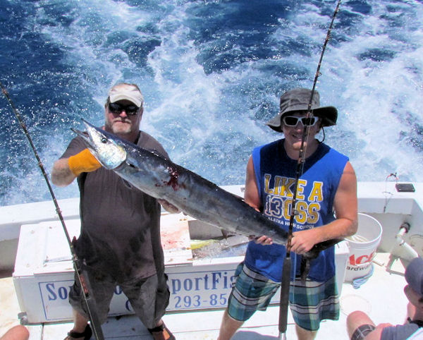 26lb Wahoo caught in Key West fishing on Charter boat Southbound