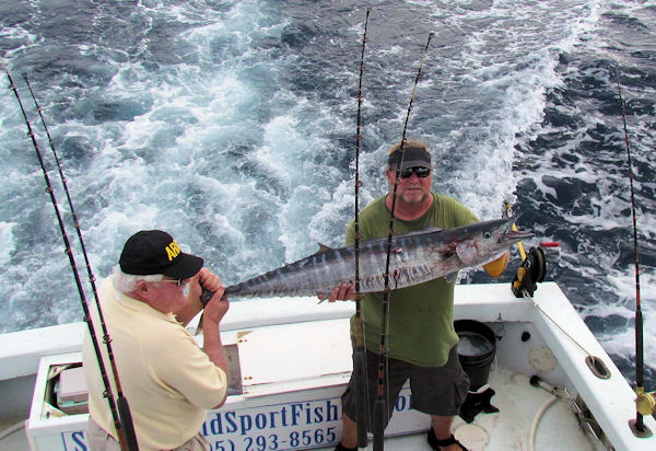 Wahoo caught in Key West fishing on charter boat Southbound 