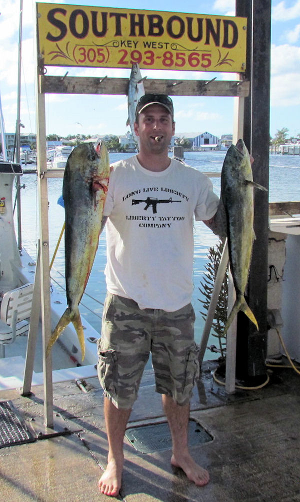 Mahi caught in Key West fishing on charter boat Southbound 