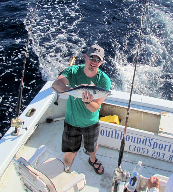 Bonito caught in Key West fishing on Key West charter fishing boat Southbound