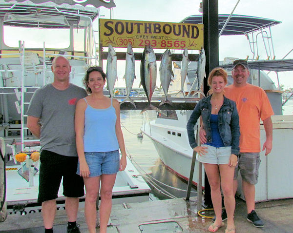 Black Fin Tuna, Bonito and Mackerel Caught in Key West fishing on charter boat Southbound